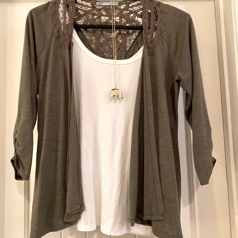 Hunter green shirt/ jacket